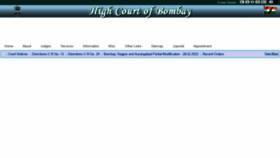 What Bombayhighcourt.nic.in website looked like in 2022 (1 year ago)