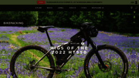 What Bikepacking.com website looked like in 2022 (1 year ago)