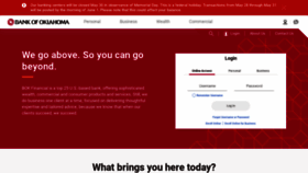 What Bankofoklahoma.com website looked like in 2022 (1 year ago)