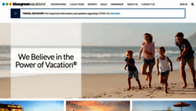 What Bluegreenvacations.com website looked like in 2022 (1 year ago)