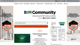 What Bimcommunity.com website looked like in 2022 (1 year ago)