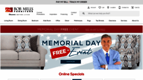 What Bobmillsfurniture.com website looked like in 2022 (1 year ago)