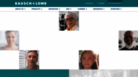 What Bausch.com website looked like in 2022 (1 year ago)