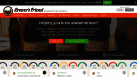 What Brewersfriend.com website looked like in 2022 (1 year ago)