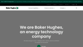 What Bakerhughes.com website looked like in 2022 (1 year ago)