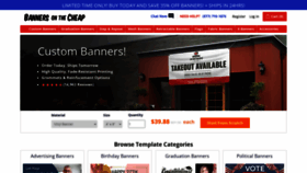 What Bannersonthecheap.com website looked like in 2022 (1 year ago)
