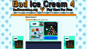 What Badicecream4.org website looked like in 2022 (1 year ago)