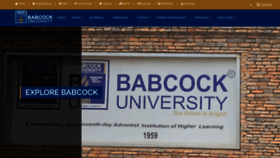 What Babcock.edu.ng website looked like in 2022 (1 year ago)