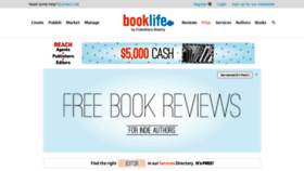 What Booklife.com website looked like in 2022 (1 year ago)