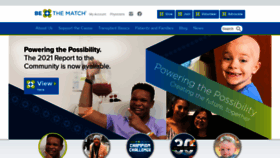 What Bethematch.org website looked like in 2022 (1 year ago)