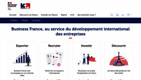 What Businessfrance.fr website looked like in 2022 (1 year ago)