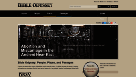 What Bibleodyssey.org website looked like in 2022 (1 year ago)