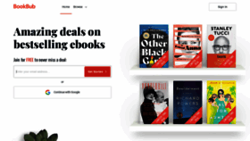 What Bookbub.com website looked like in 2022 (1 year ago)
