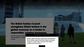 What Britishfashioncouncil.co.uk website looked like in 2022 (1 year ago)