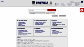 What Brenda-enzymes.org website looked like in 2022 (1 year ago)