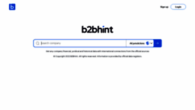 What B2bhint.com website looked like in 2022 (1 year ago)