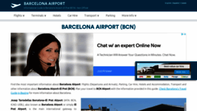 What Barcelona-airport.com website looked like in 2022 (1 year ago)