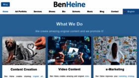 What Benheine.com website looked like in 2022 (1 year ago)