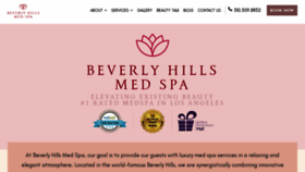 What Beverlyhillsmedspa.com website looked like in 2022 (1 year ago)