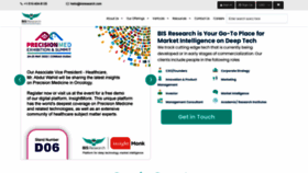 What Bisresearch.com website looked like in 2022 (1 year ago)
