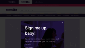 What Babiesrus.ca website looked like in 2022 (1 year ago)