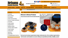 What Brinsea.com website looked like in 2022 (1 year ago)