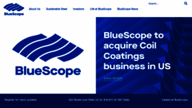 What Bluescope.com website looked like in 2022 (1 year ago)