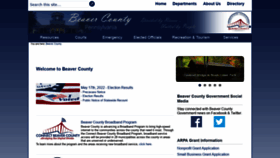 What Beavercountypa.gov website looked like in 2022 (1 year ago)