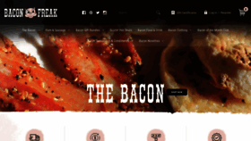 What Baconfreak.com website looked like in 2022 (1 year ago)