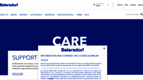What Beiersdorf.com website looked like in 2022 (1 year ago)
