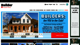 What Builderhouseplans.com website looked like in 2022 (1 year ago)