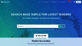 What Bidassist.com website looked like in 2022 (1 year ago)