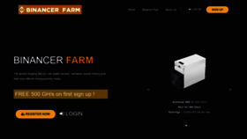 What Binancer.farm website looked like in 2022 (1 year ago)