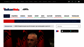 What Balkanweb.com website looked like in 2022 (1 year ago)