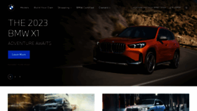 What Bmwusa.com website looked like in 2022 (1 year ago)