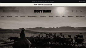 What Bootbarn.com website looked like in 2022 (1 year ago)