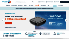 What Bouyguestelecom.fr website looked like in 2022 (1 year ago)
