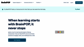 What Brainpop.com website looked like in 2022 (1 year ago)