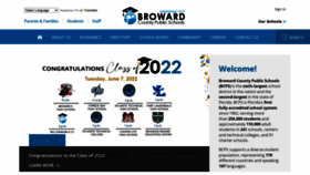 What Browardschools.com website looked like in 2022 (1 year ago)