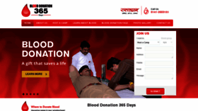 What Blooddonation365days.com website looked like in 2022 (1 year ago)