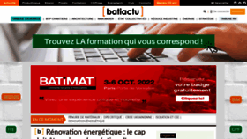 What Batiactu.com website looked like in 2022 (1 year ago)