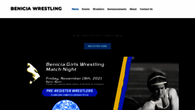 What Beniciawrestling.org website looked like in 2022 (1 year ago)