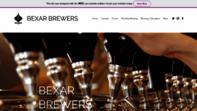 What Bexarbrewers.org website looked like in 2022 (1 year ago)