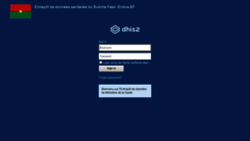 What Burkina.dhis2.org website looked like in 2022 (1 year ago)
