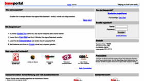What Baseportal.de website looked like in 2022 (1 year ago)