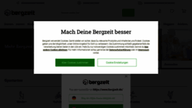 What Bergzeit.de website looked like in 2022 (1 year ago)