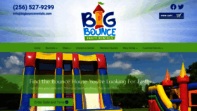 What Bigbouncerentals.com website looked like in 2022 (1 year ago)