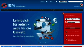 What Bsag.de website looked like in 2022 (1 year ago)