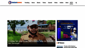 What Batamnews.co.id website looked like in 2022 (1 year ago)