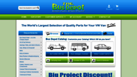 What Busdepot.com website looked like in 2022 (1 year ago)